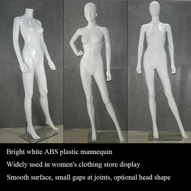 Eu & Us Body Dress Show Bright White Mannequin Plastic Material Women  Clothes Full-body Window Display Dummy With Metal Base - Mannequins -  AliExpress